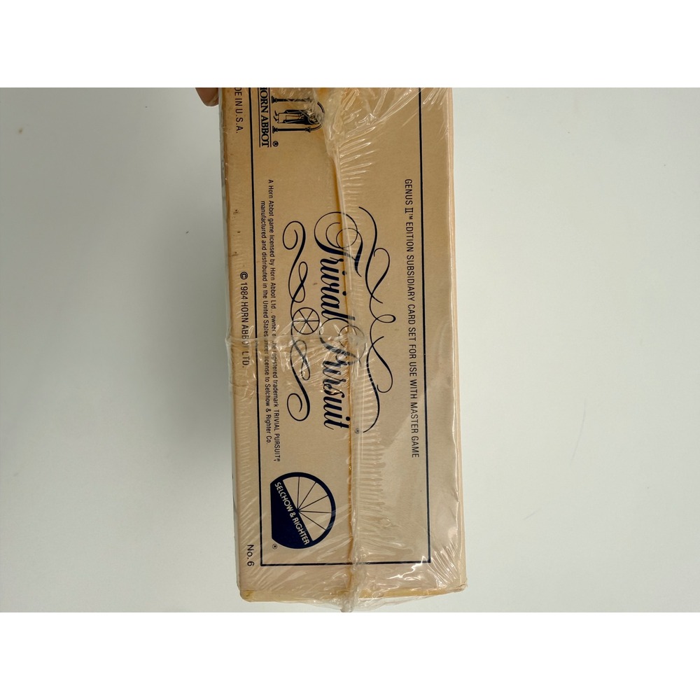 Trivial Pursuit Genus II Edition Subsidiary Card Set 1984 New Sealed Vintage - Picture 3 of 4
